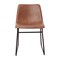 Merrick Lane Carrollton 18 inch Faux Leather Bucket Seat Dining Chairs, Set of 2